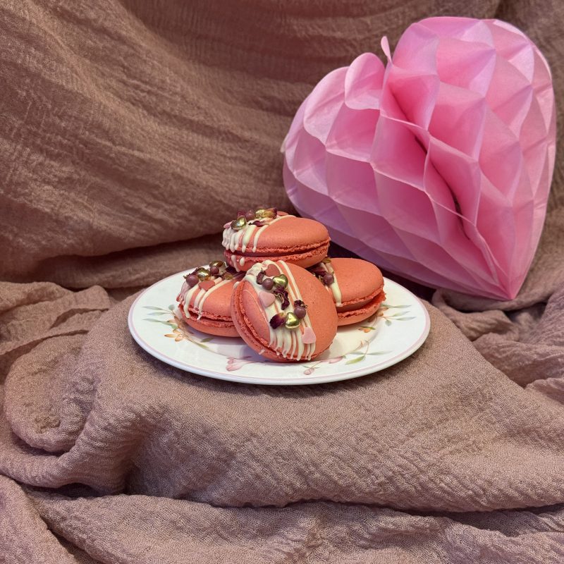 Rose & White Chocolate Macaron